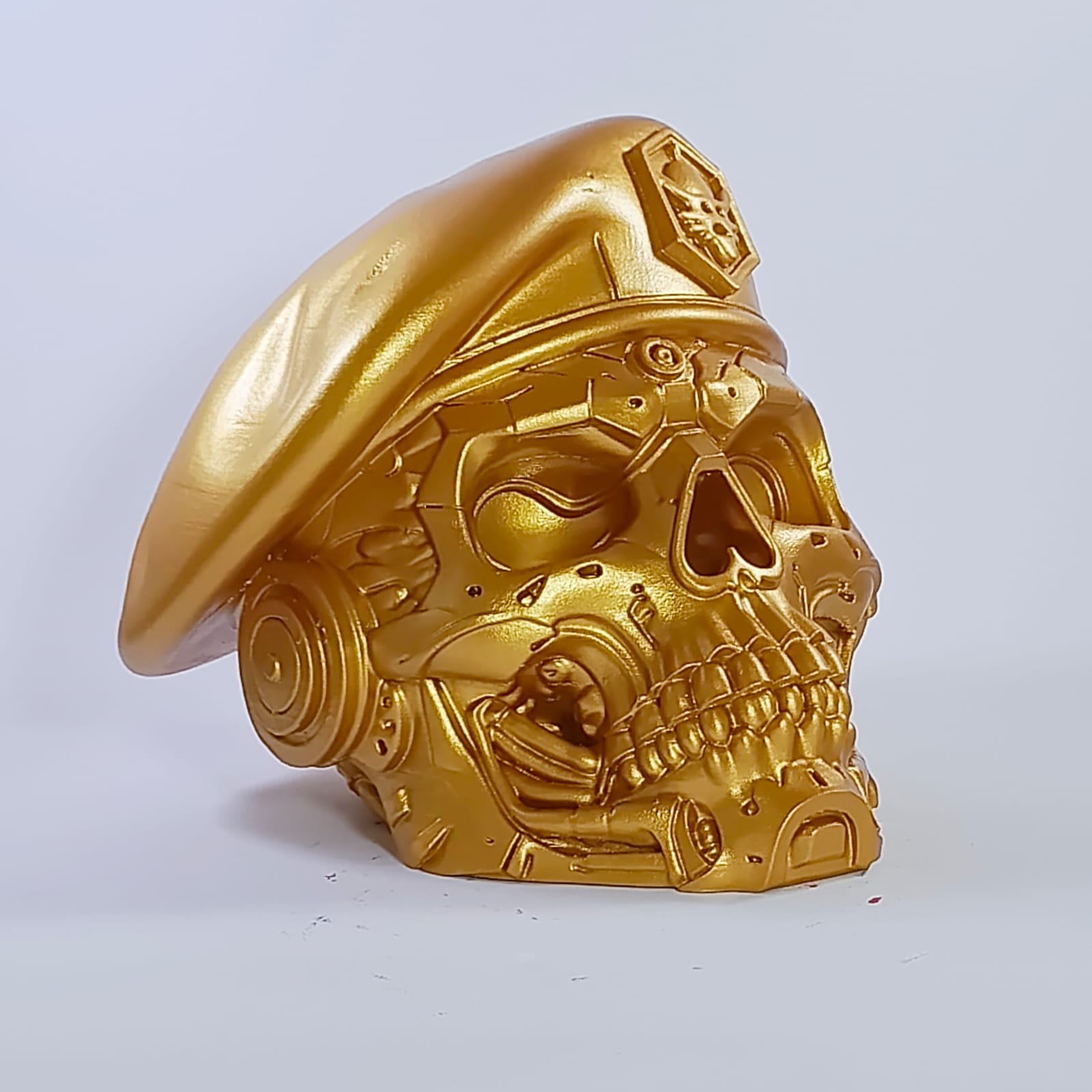 Golden Soldier Skull Bust - Image 3